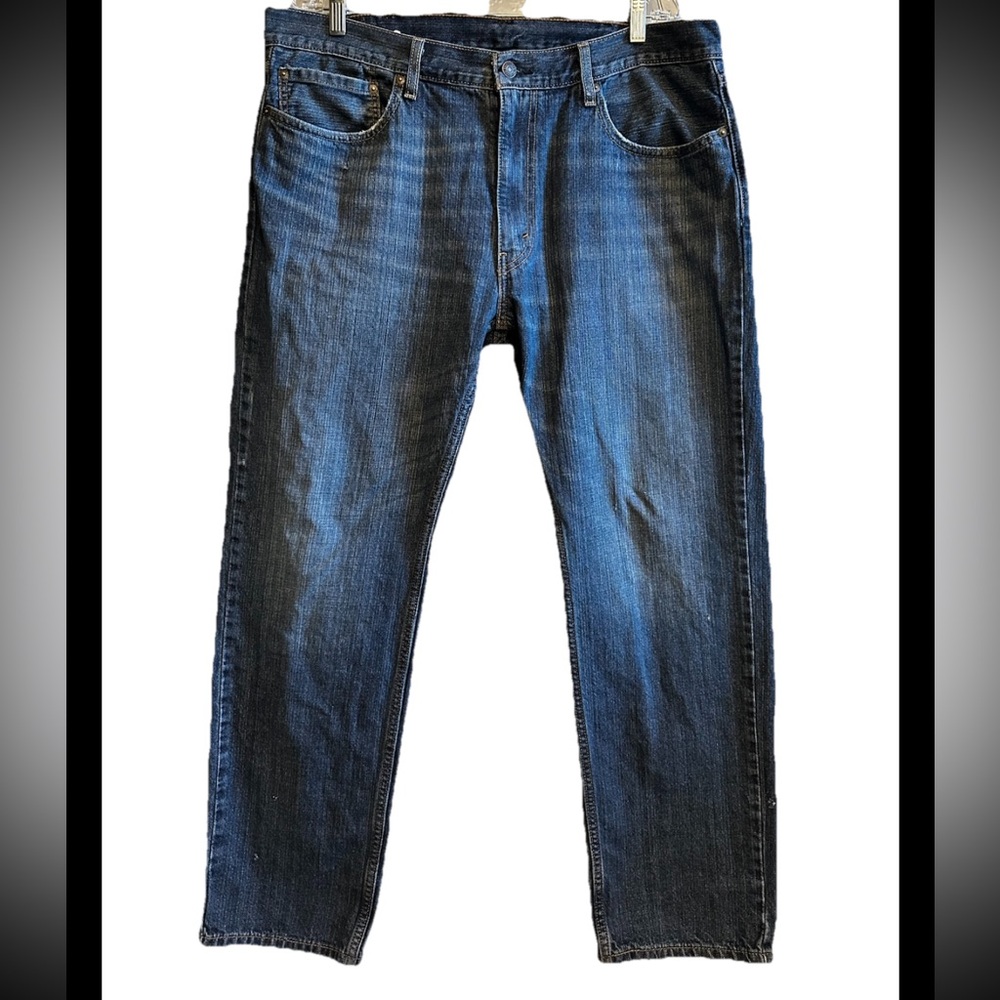 Levi’s 559 RELAXED STRAIGHT FIT JEANS Distressed Ripped Blue Men’s Size 38x32